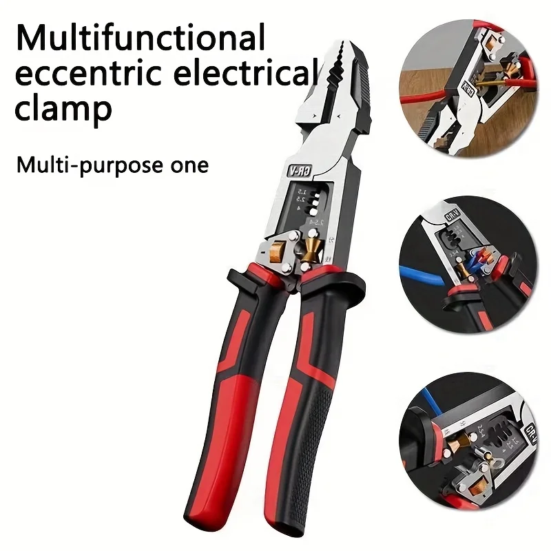 

Multi Functional Wire Stripper Cutter Crimper Pliers for Cable Stripping Cutting Crimping Twisting