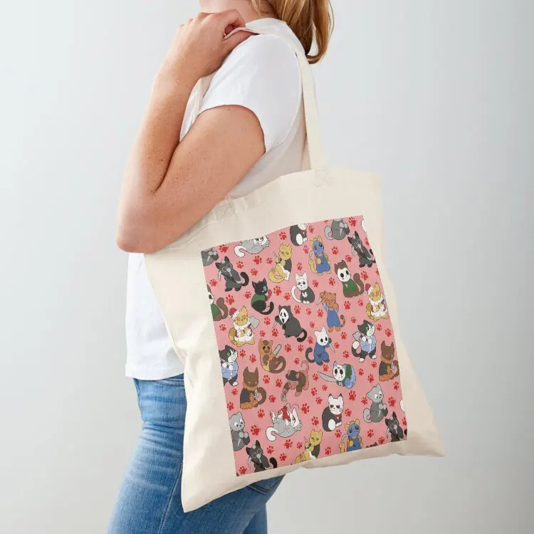 Horror Kitties (Pattern of 18) Tote Bag Candy bags tote bag custom Handbags women tote bag men