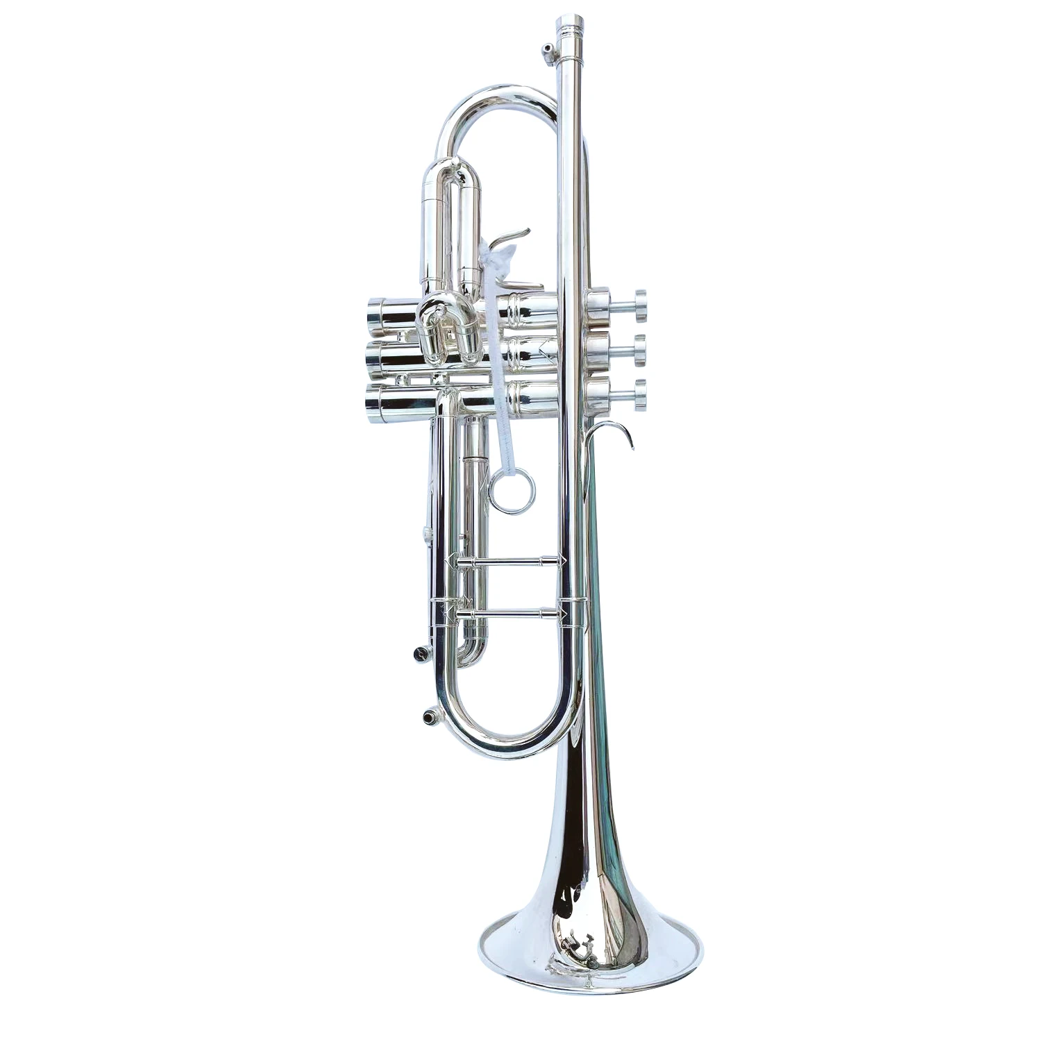

Popular Selling Brass Trumpet Instruments Silver Plated Bb Trumpet with Different Size Leadpipes