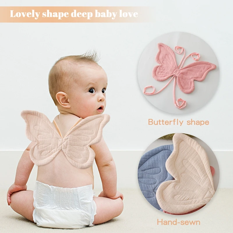 Baby Butterfly Wing Baby Cotton Birthday Party Costume Photography Accessories For Newborns Photography Props Gifts For Newborns