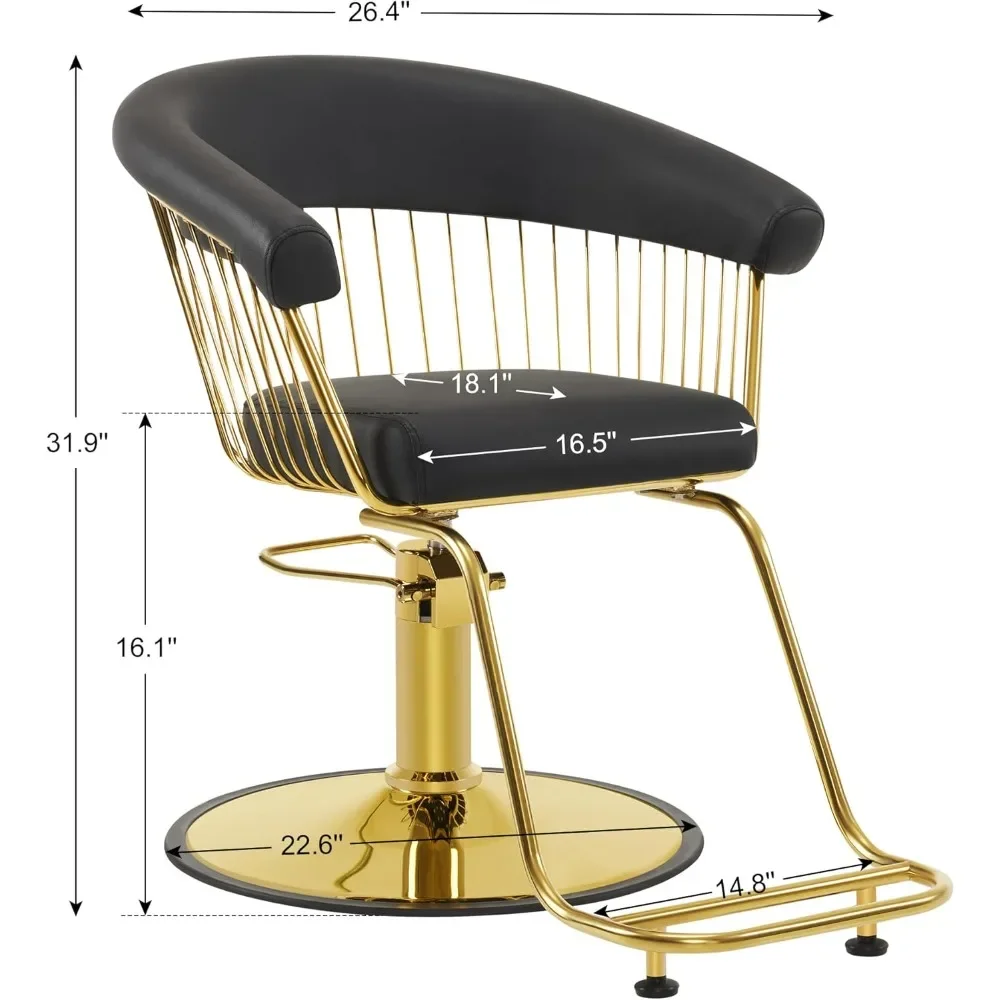 XMSJ-Chaise de Salon Hydraulique avec Pompe Rapide pour Coiffeur, Équipement de Coiffure pour Salon de miles