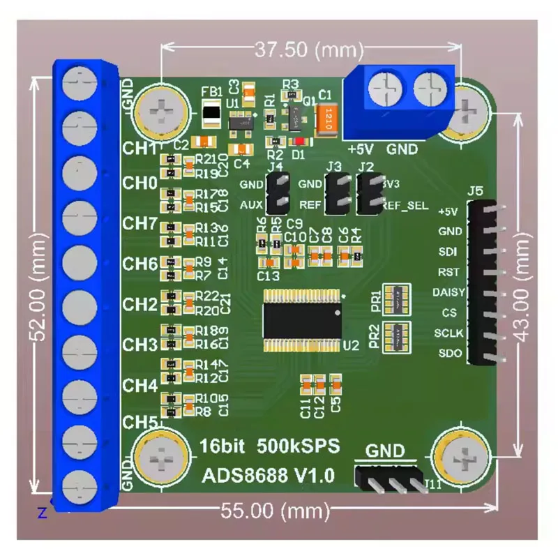 ADS8688 8-Channel 1…
