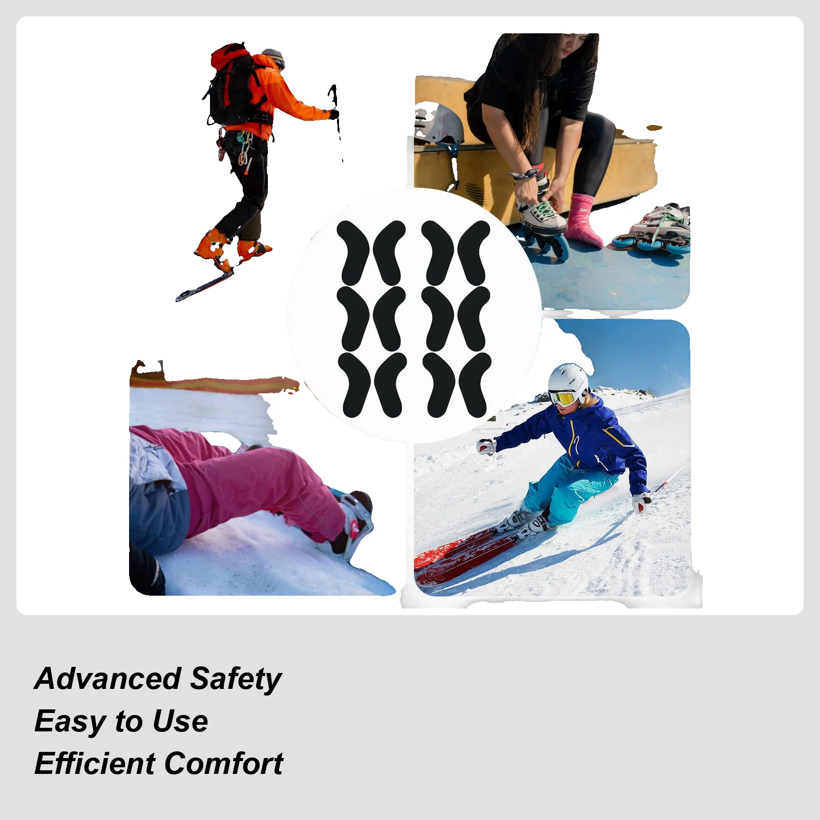 

Лыжные ботинки для сноуборда, крепежные накладки, самоклеящиеся лыжные ботинки, вставка-защита, 6 лыжных ботинок, пенопластовые накладки на щиколотке, лыжные ботинки