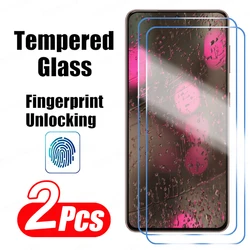 2PCS Tempered Glass For Samsung Galaxy S21 S22 S23 Plus S24 Ultra Screen Protector Fingerprint Unlocking Galaxy S21 S20 FE Glass