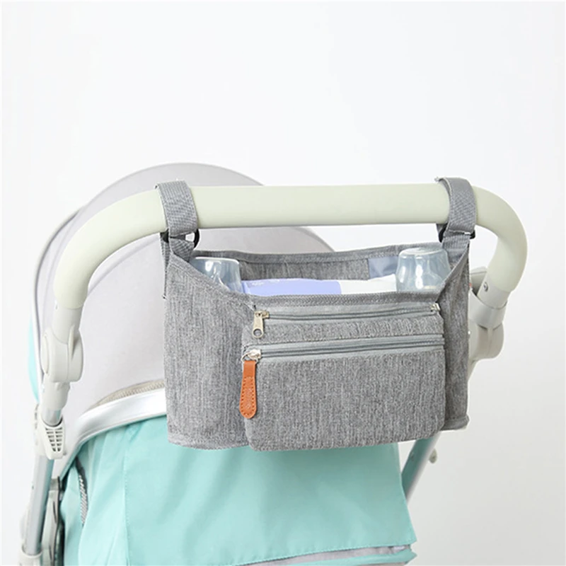 Stroller Organizer Bags Mummy Large Capacity Travel Hanging Bag Bottle Holder Pram Diaper Bags Baby Stroller Accessories