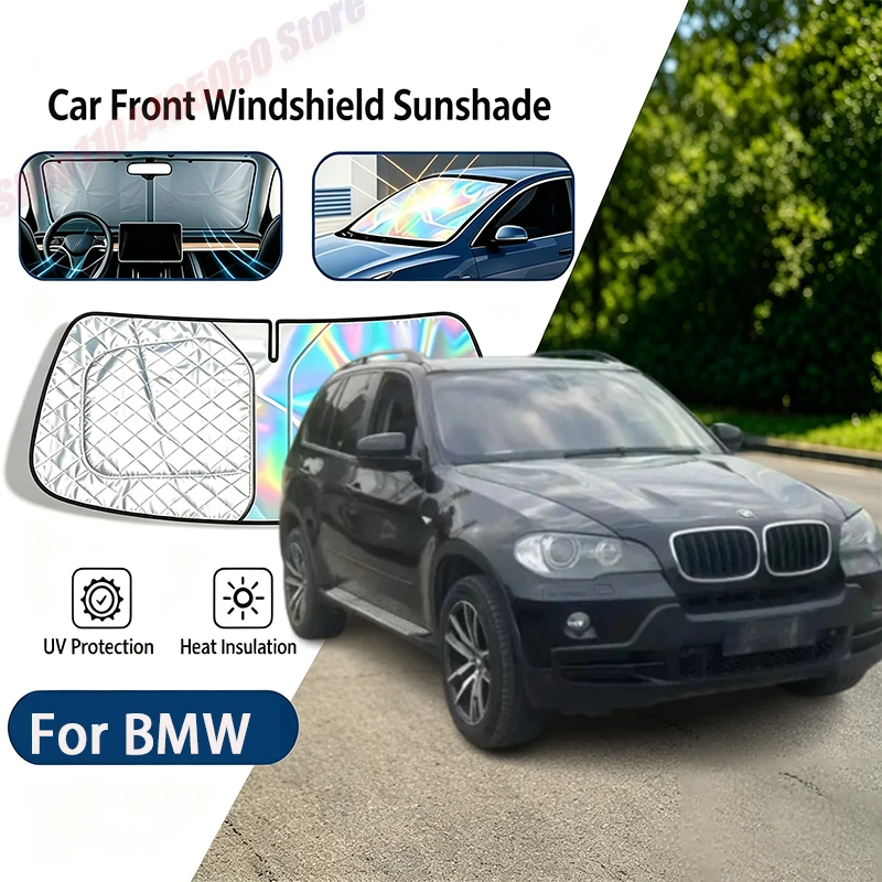 

For BMW X1 X2 X3 X4 X5 X6 X7 i4 2010-2025 2022 Car Sun Visor Auto Front Windshield Sunshade Heat Insulation Summer Accessories