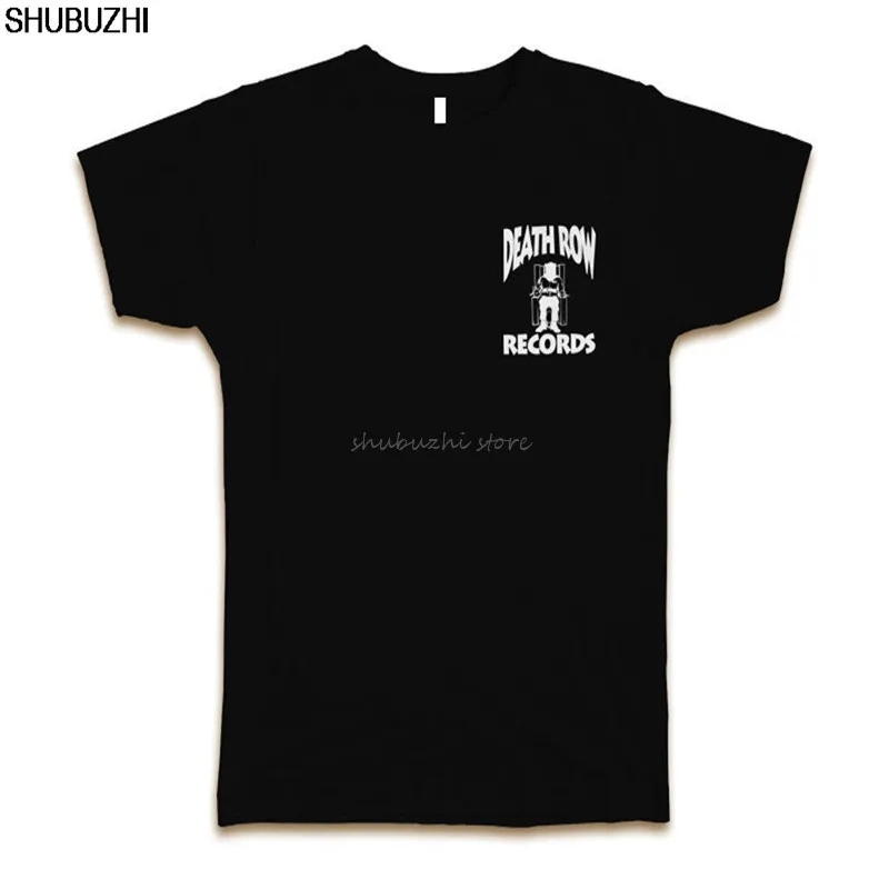 DEATH ROW RECORDS CUSTOM T-SHIRT TEE NEW SZ S-5XL - BLACK summer fashion cotton tshirt for male sbz4148