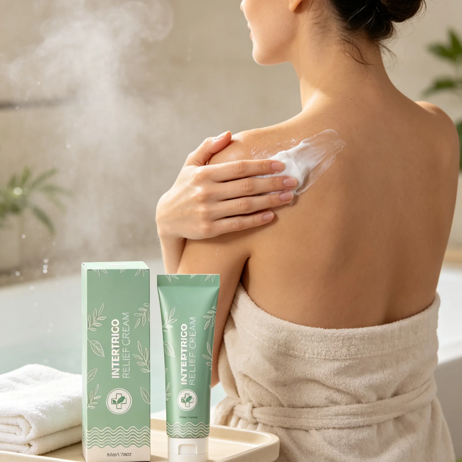 Intertrigo Relief Cream for Skin Irritation Relief Anti Friction Thigh Elbow Skin Fold Deep Hydration Moisturizing Body Cream