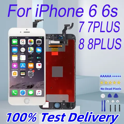 OLED LCD  Display for iPhone 5 5S 6 6S 7 7P 8 8P LCD iPhone Screen Replacement 100% Test High Quality Screen Display iPhone  7 8