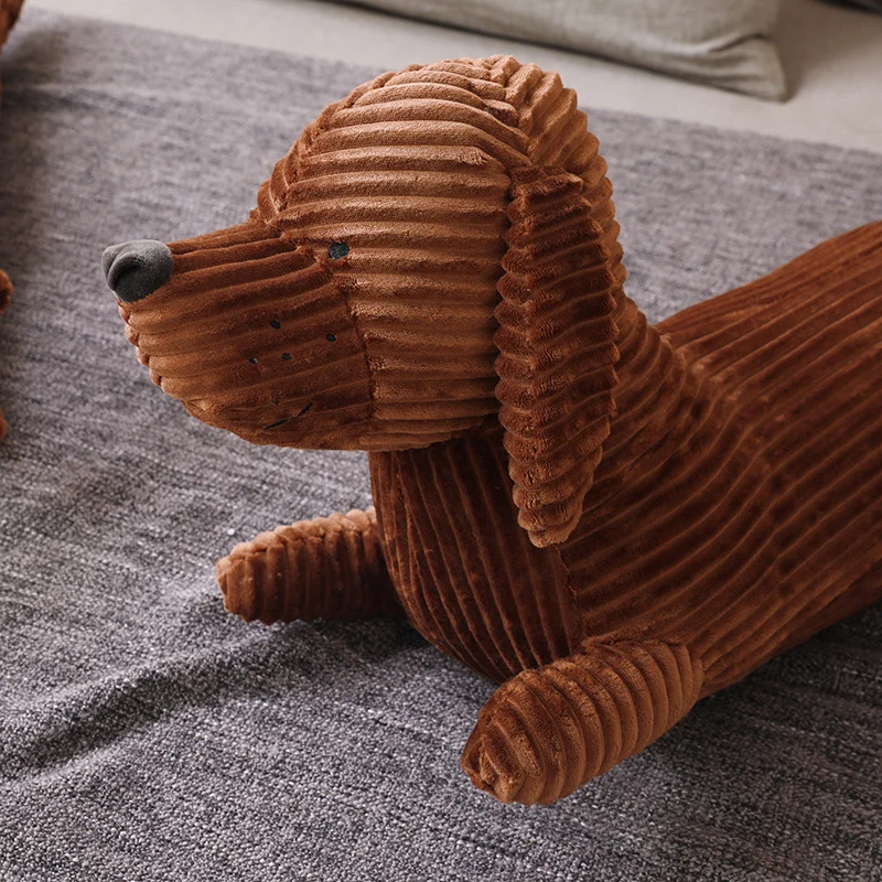 50~110cm Dachshund Dog Shape Plush Pillow Lifelike Stuffed Throw Cushion for Sofa Chair Home Decoration Long Dog Pillow Gift