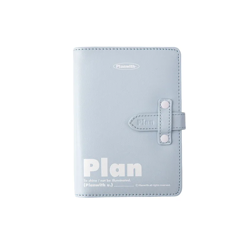 A7 Multifunctional Loose-leaf Notebook Student Schedule Record Diary with Card Slot Notepad Suitable for Memory Recording