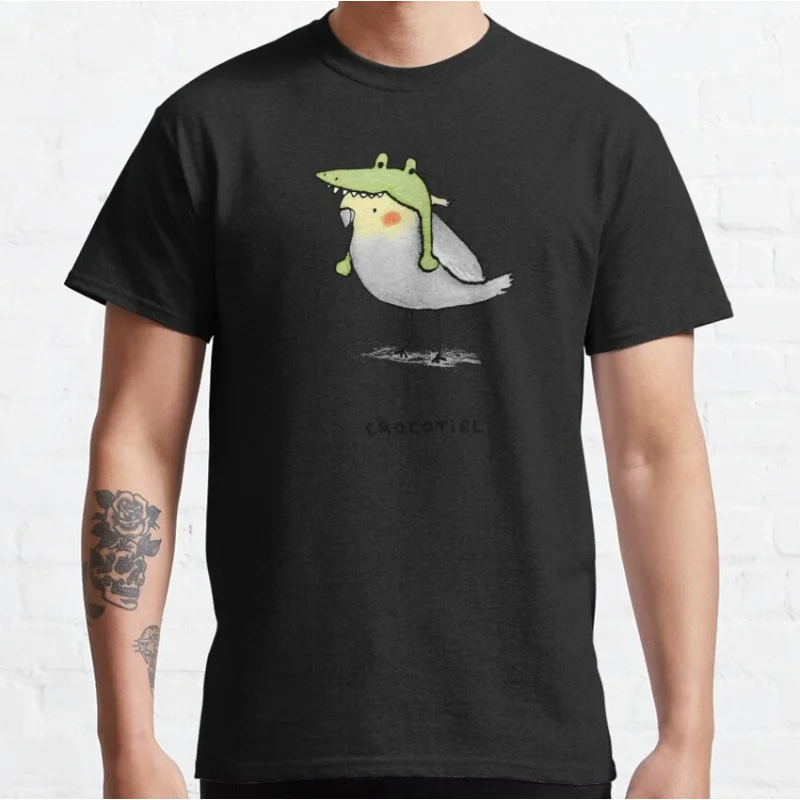

Funny Crocotiel Gift t shirt for birds lover 100% cotton printed tee Short Sleeve Graphic Clothes All size top S-6XL