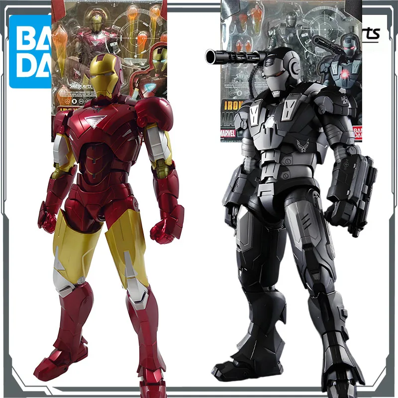 

Bandai Original Action Figure S.H.Figuarts IRONMAN MARK6&WAR MACHINE Action Figure Toys for Boys Gift Collectible Model