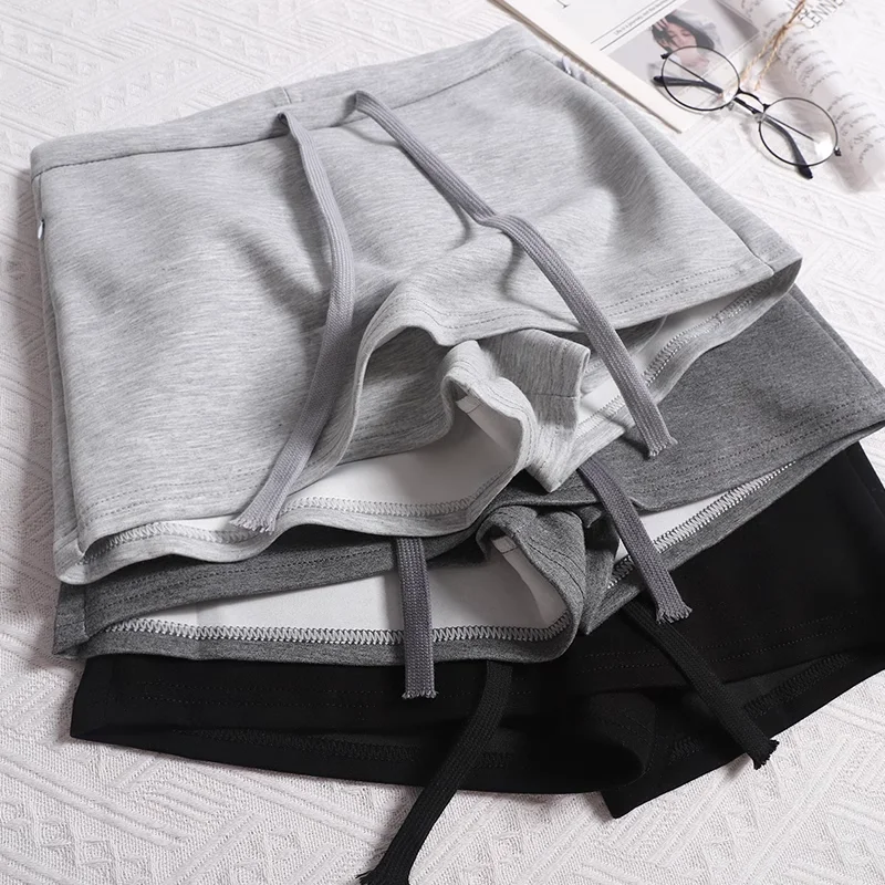 

Юбка-шорты Y2k, женская летняя облегающая юбка 2023, повседневные универсальные мини-юбки с завязками на талии, милая однотонная юбка для пикантных девушек