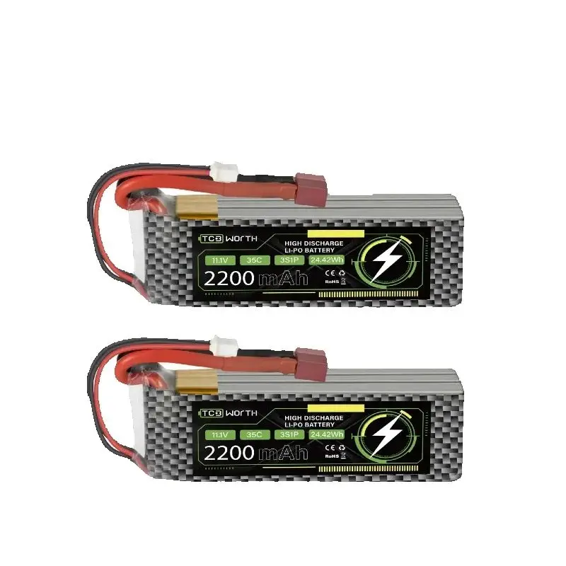 

3S Lipo Battery 35C 2200mAh 11.1V Lipo Battery with XT60 Connector for Airplane RC Quadcopter Helicopter FPV Drone 1PC
