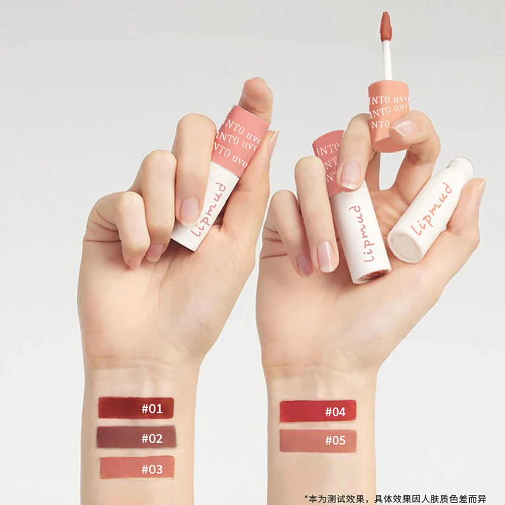 8-kleuren lippenstift Mooie lip modder Lip wangbalsem Matte lippenstift Waterdichte duurzame lipgloss make-up met Koreaanse cosmetica