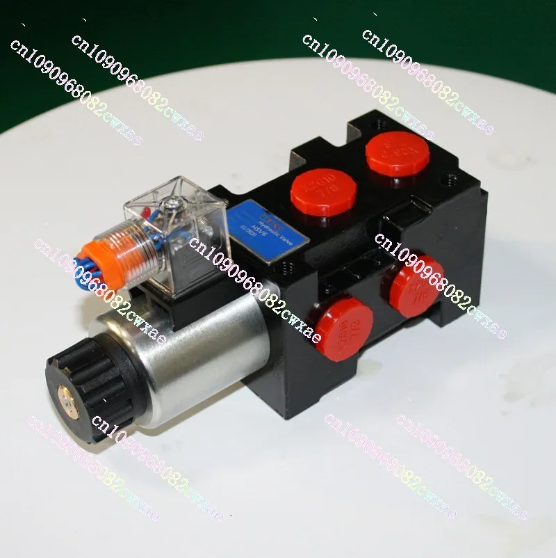 HSV6 Selective Flow Diverter Valve Oil Switch Valve Drainage Valve 12V24V Optional Huasheng Hydraulic 2-position 6-way