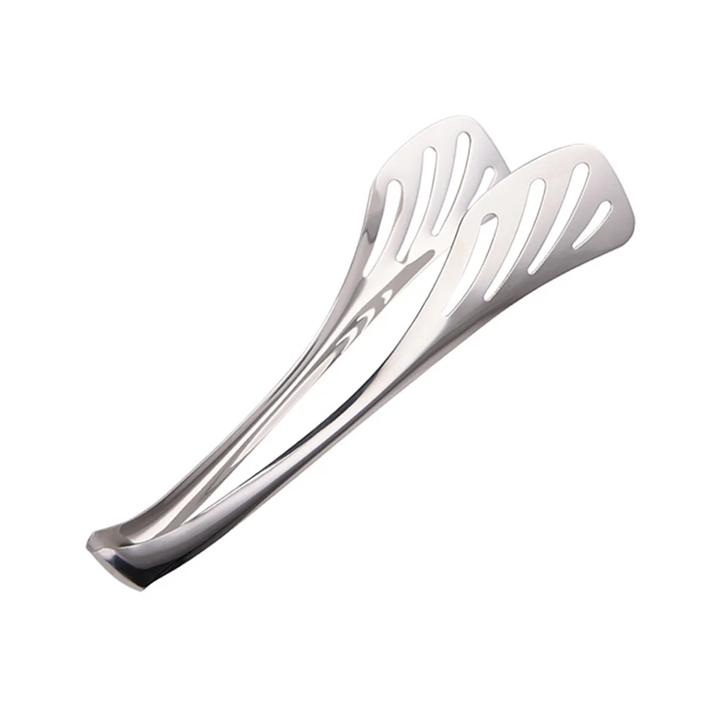 

Stainless Steel Rust-Proof Food Clip Multipurpose Bread Tongs Cake Salad Kitchen Serving Stainless Steel Food Clip