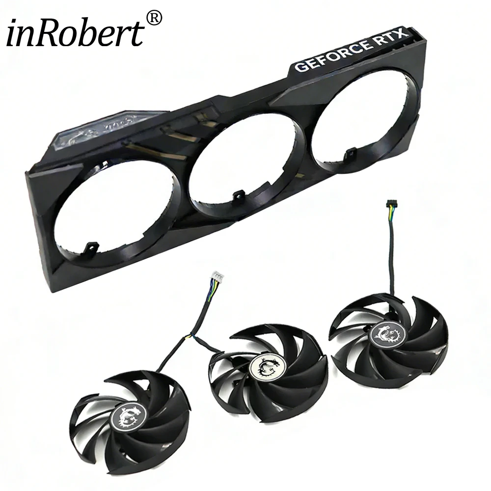 

For MSI RTX 4070 4070S Gaming X SLIM PLD09210B12HH 4Pin RTX4070 RTX4070S Graphics Card Replacement Fan / Shell