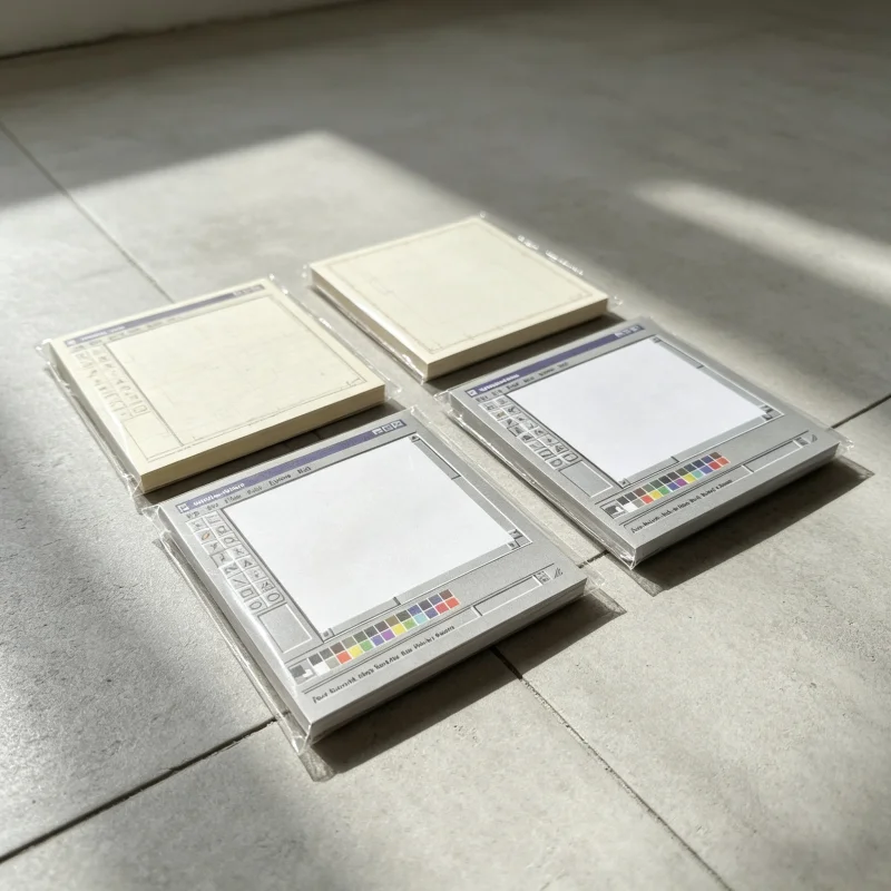 Vintage Windows Paint Collectible Sticky Notes, 50 Sheets Retro Computer Memo Pad for Classic System Collector Desktop Decor