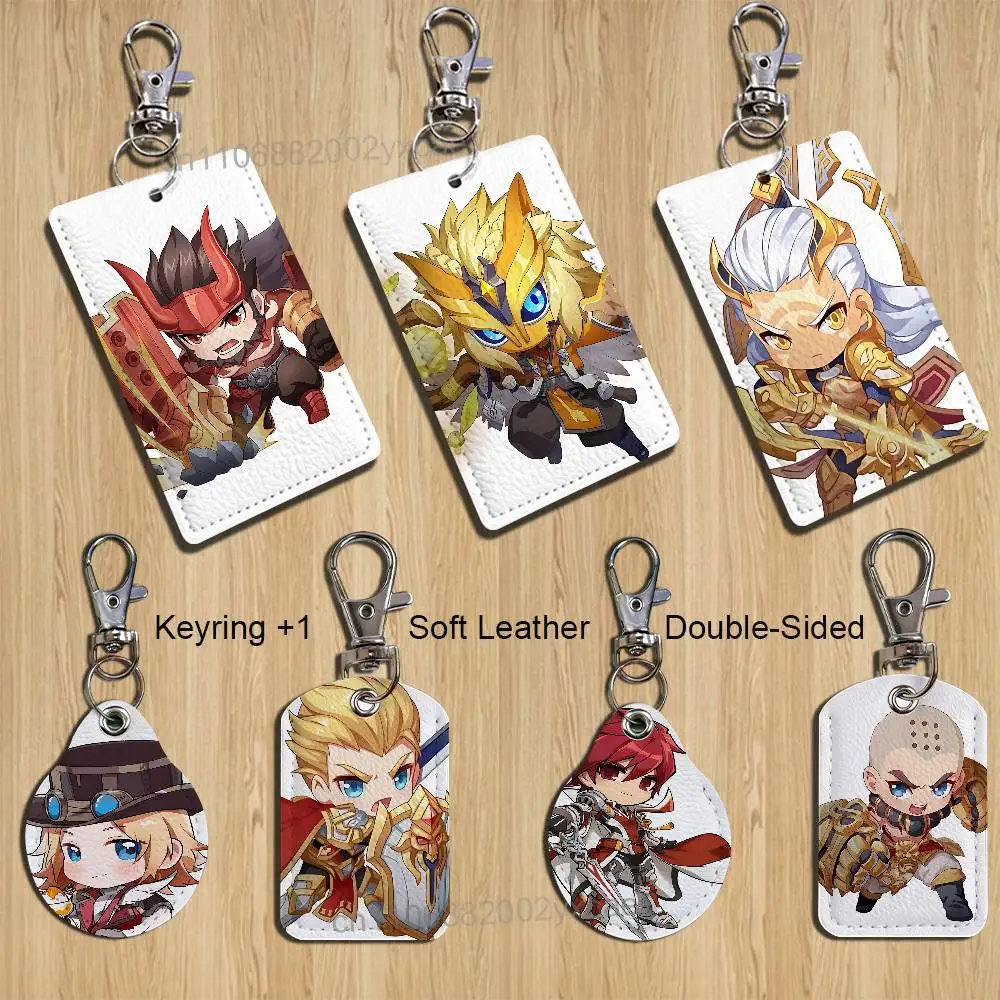 

Marco Polo Honor of Kings HoK Keychain Holder Suitable For Subway Bank Card Bus Card Badge Holder Wallet Card Textured pattern