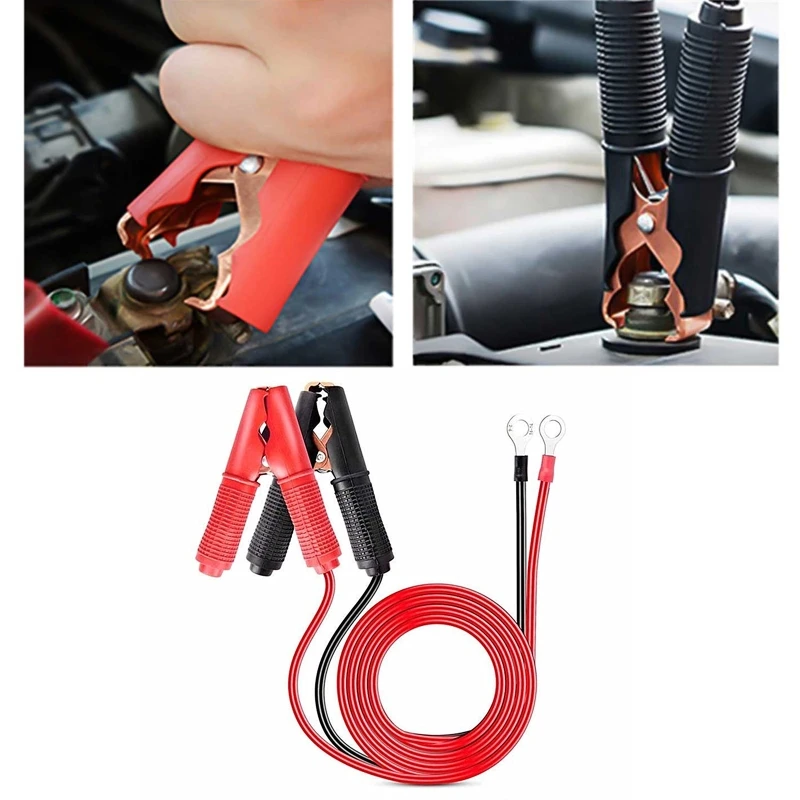 Conector de Clip de cocodrilo de batería de fusible 30A, Cable de carga de extensión, adaptador de liberación rápida, desconexión para coche y