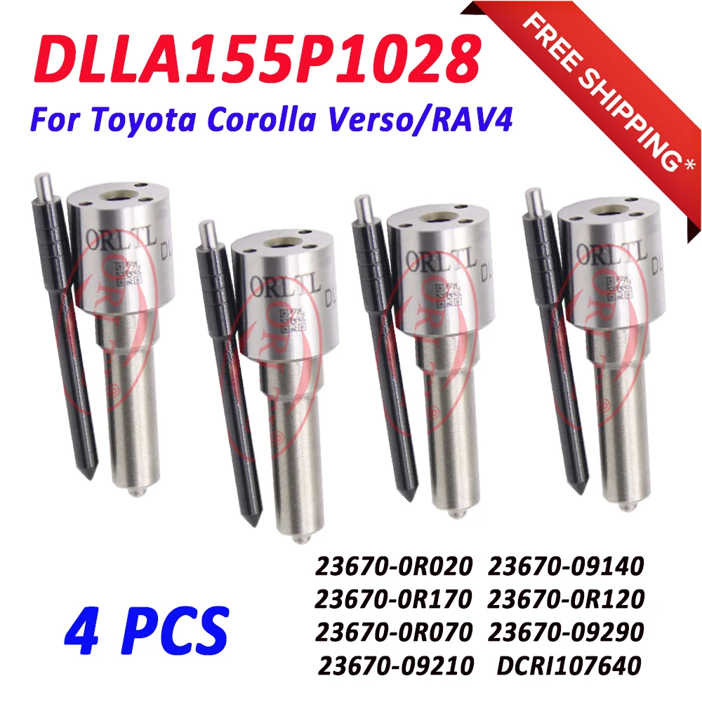 ORLTL DLLA155P1028 Diesel Fuel Injector Nozzle DLLA 155 P 1028 For Toyota RAV4 23670-0R020 23670-09140 23670-0R170 23670-0R120