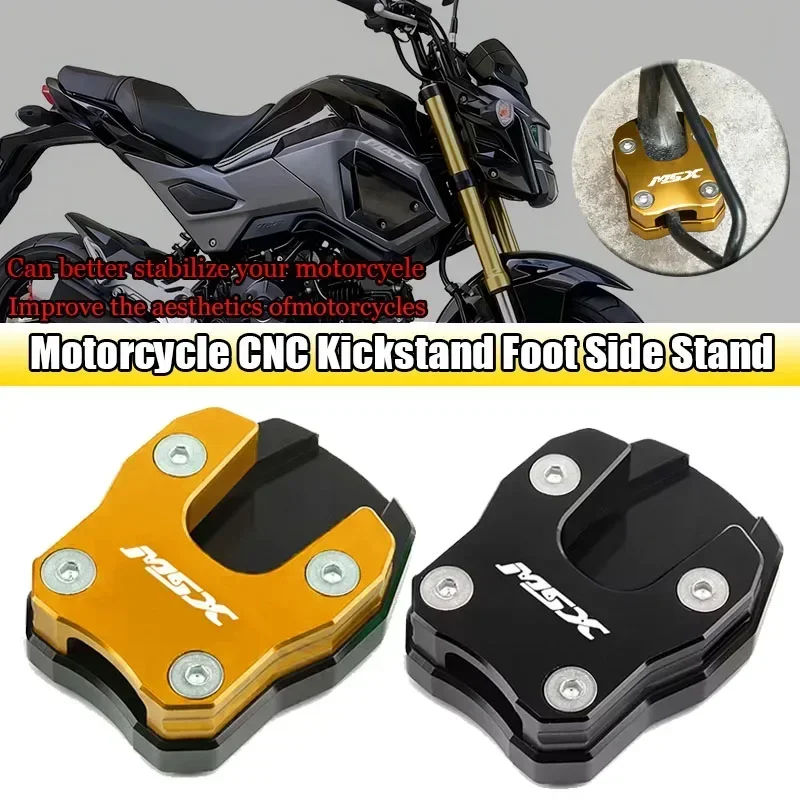 For Honda MSX125 Grom 125 MSX MONKEY 125 Motorcycle Accessories Kickstand Foot Side Stand Sidestand Extension Pad Support Plate