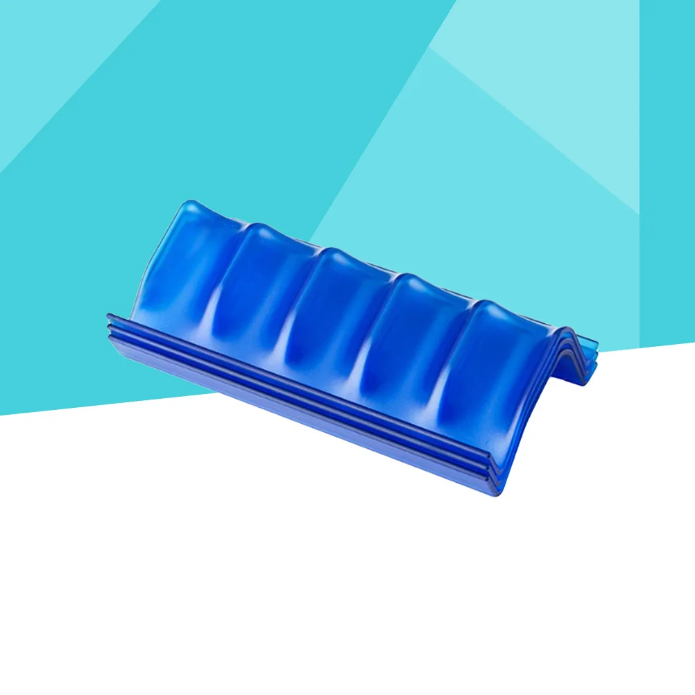 

3 pcs 5 Slots Essential Oil Bottle Storage Rack Blue Stackable Plastic Organizer For Drawer Desktop Nightstand Essential Oil