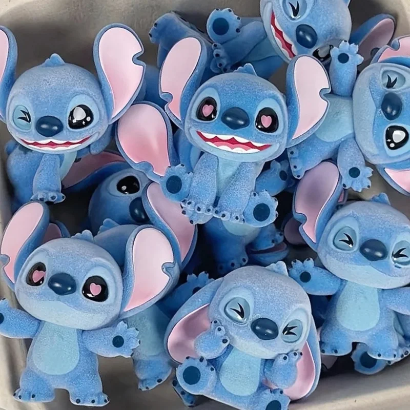 

Подлинная Toptoy Disney Stitch Mini Velvet Series Stitch Flocking Blind Bag Фигурка Kawaii Stitch Emotions Сумка-сюрприз Подарок