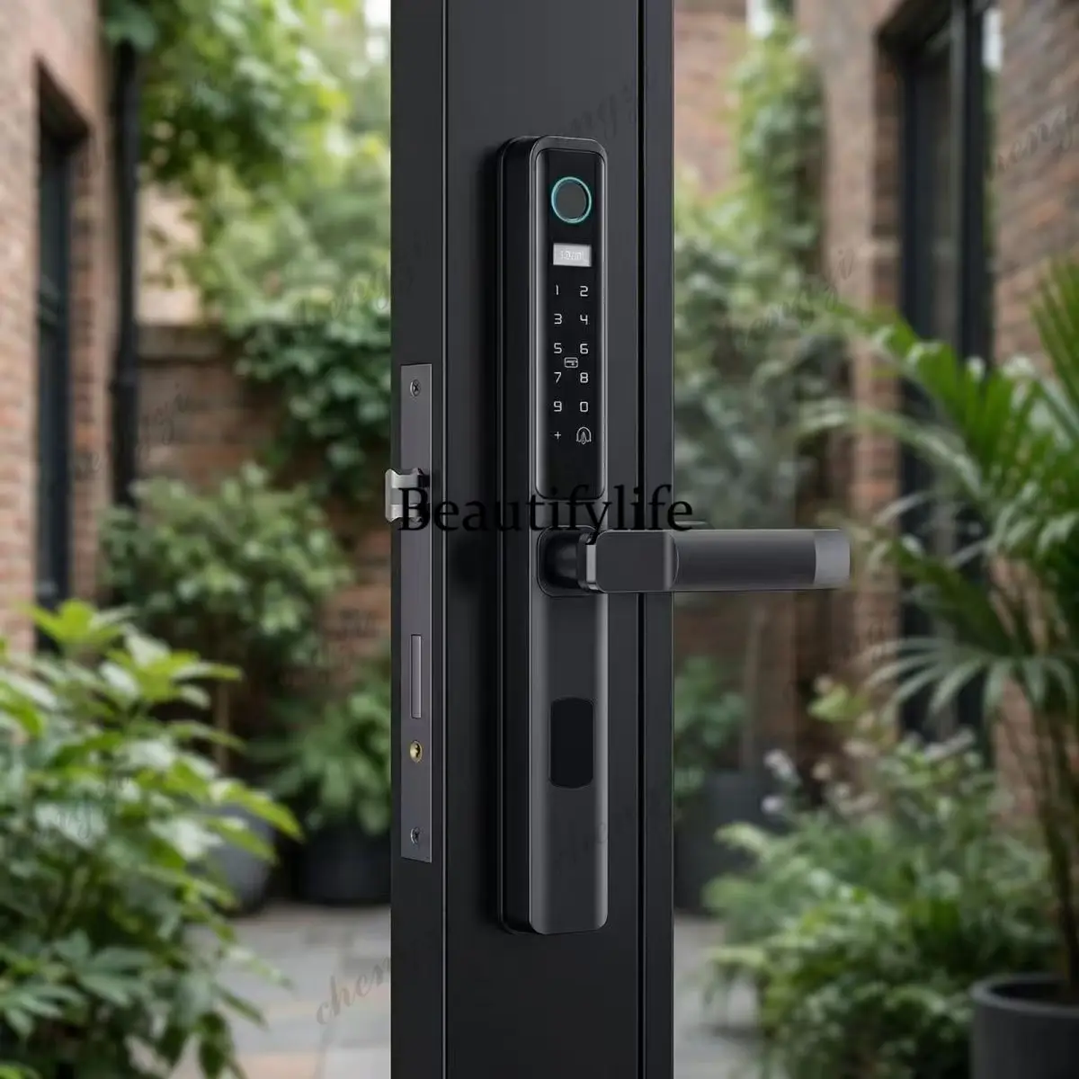 Fingerprint lock Translation door Narrow side sliding door Outdoor password Intelligent electronic 3585 lock body