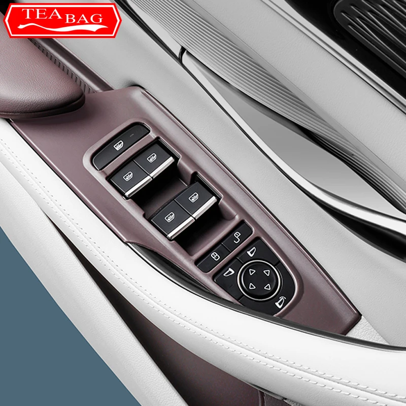 

For BYD Seal U Sealion 6 Song Plus 2024 Car Glass Lift Switch Panel Protection Sticker Door Armrest Patch Auto Accessories