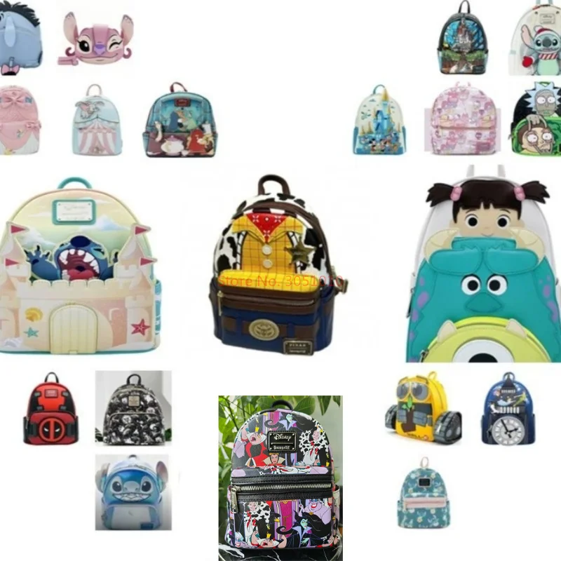 Disney Cartoon Simple Multifunctional Large-capacity Mobilization Shi Dizai Cartoon Cartoon Children's Schoolbag Leisure Bag