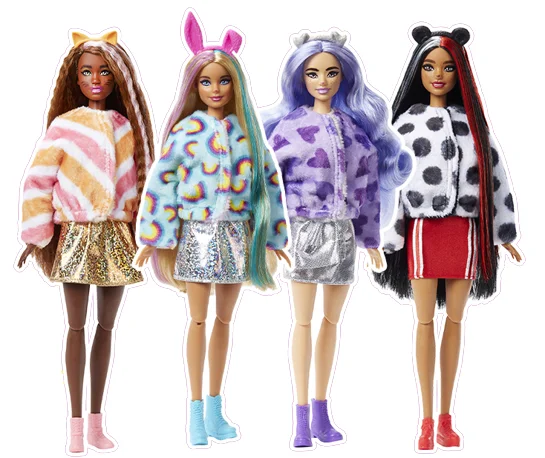 Muñecas Barbie Cutie Reveal para niñas, disfraz de peluche de