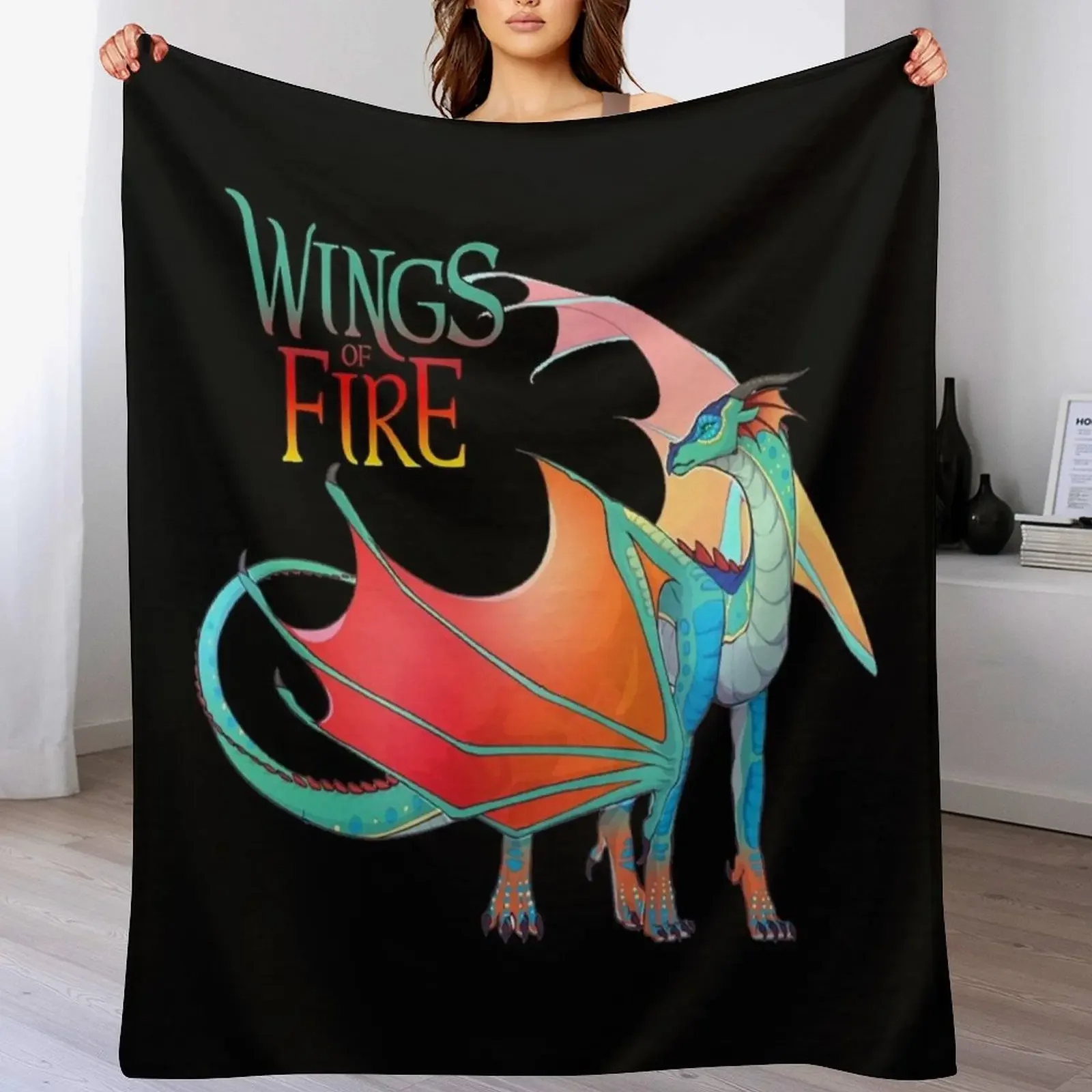 

Wings Of Fire - Queen Glory Throw Blanket Plaid on the sofa Tourist blankets and throws Single Blankets