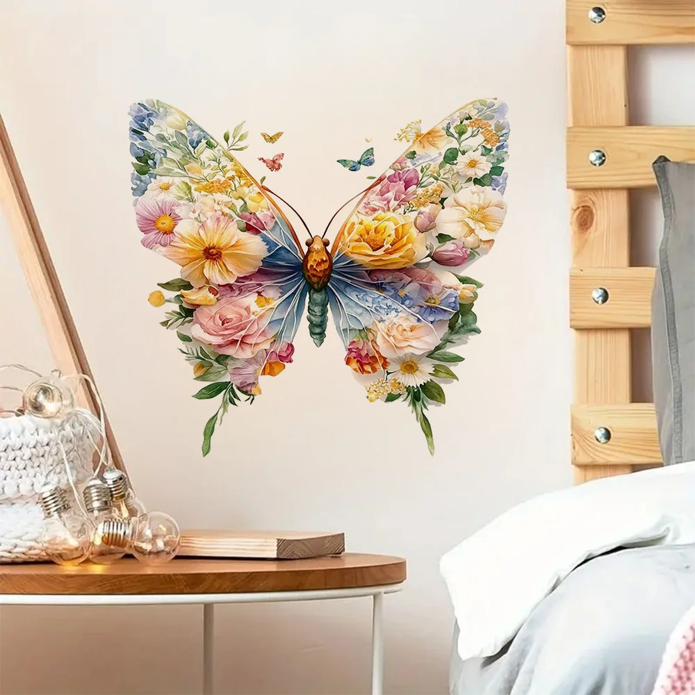 

Butterfly Print DIY Clothing Printing Stickers, Bedroom Entryway Living Room Porch Home Decoration Wall Stickers, Wall Decor