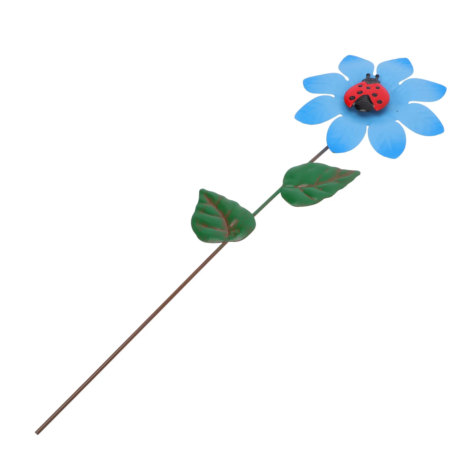Premium Iron Flower Stake Decor Garden Flower Statue Stake Outdoor Yard Lawn Decoration Landscaping Art Home Garden Adornment