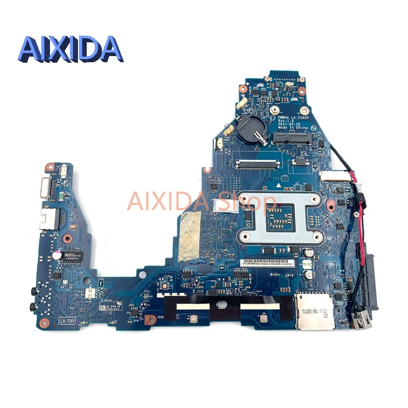 AIXIDA-Placa-mãe portátil para satélite TOSHIBA, PWHA LA-7202P, K000124370, C660, HM65, DDR3, testado completo