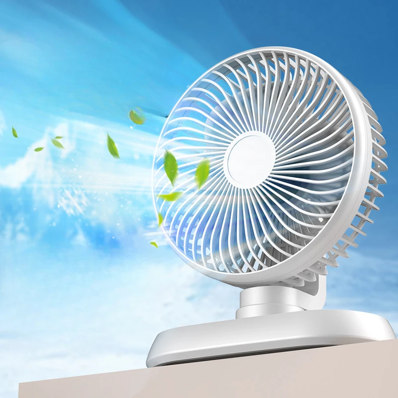 Multi Functional Circulating Fan High Wind Power Shaking Head Desktop Electric Fan Charging Portable Hanging Fan Summer