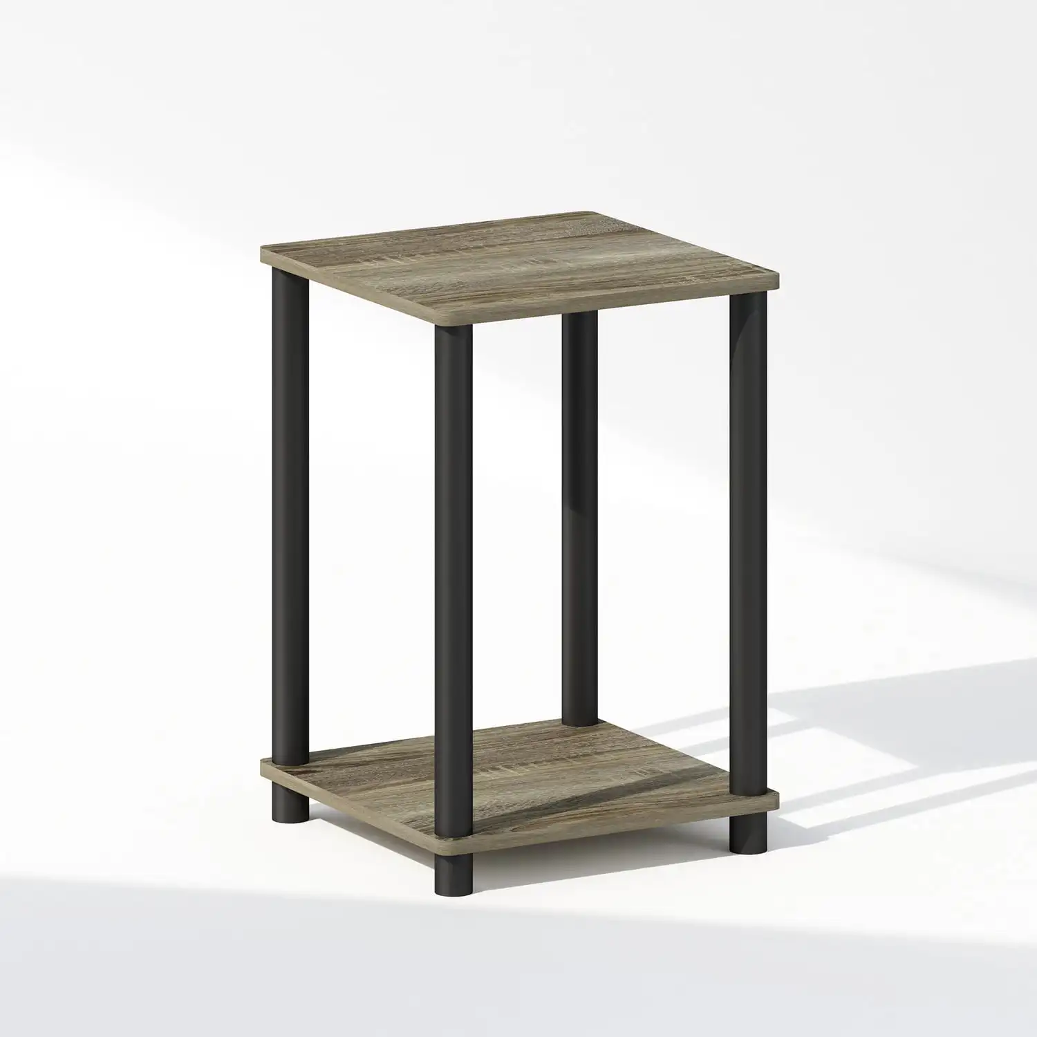 

Turn-N-Tube Nightstand, Bedside Table, French Oak/Black