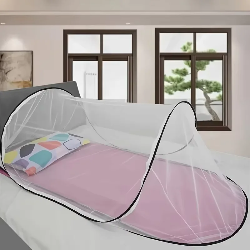 Instant Pop Up Baby Mosquito Net Fully Enclosed Anti-Fall Portable Foldable Crib Mosquito Tent Indoor Outdoor Kid Sleep Net for