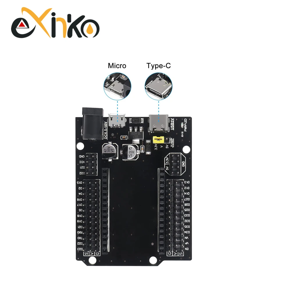 1-5SETS ESP32 Development Board TYPE-C CH340C WiFi+Bluetooth Ultra-Low Power Consumption Dual Core ESP32-DevKitC-32 ESP32-WROOM