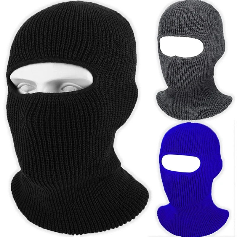 Fashion Winter Thermal Fleece Balaclava Full Face Mask Skiing Hat Bandana Hat Windproof Snowboard Scarves Women\'s Men Helmet Cap