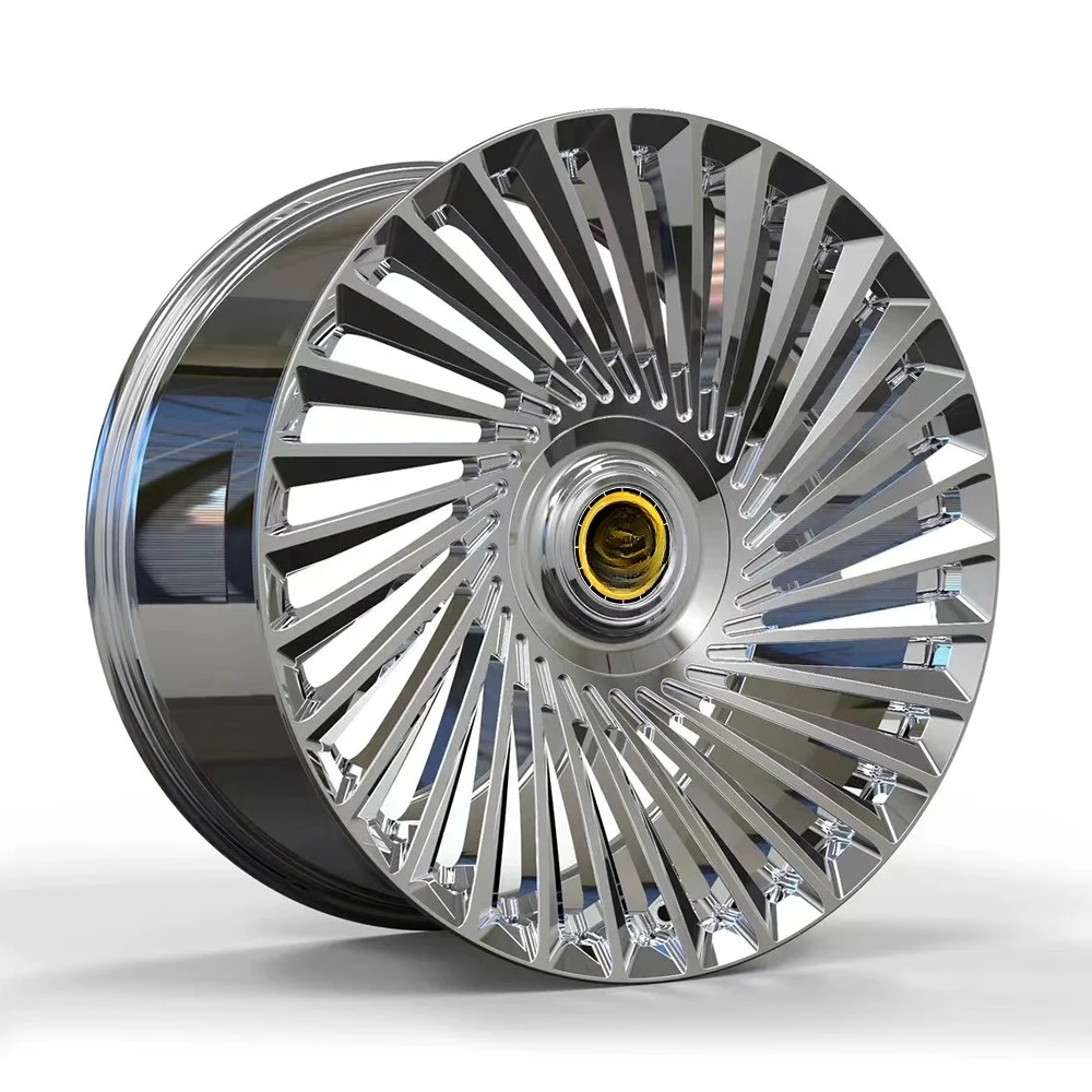 Custom 26 Inch  Wheel Chrome Rims Classic Chrome Forged Wheels for Luxury Cars Continental GT / GTC II Phantom Spectre