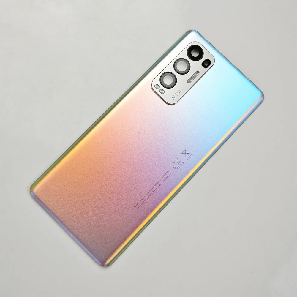 Oppo find x3 neo用ガラスバックカバー,バッテリーケース,リアカメラレンズ,Cph2207用