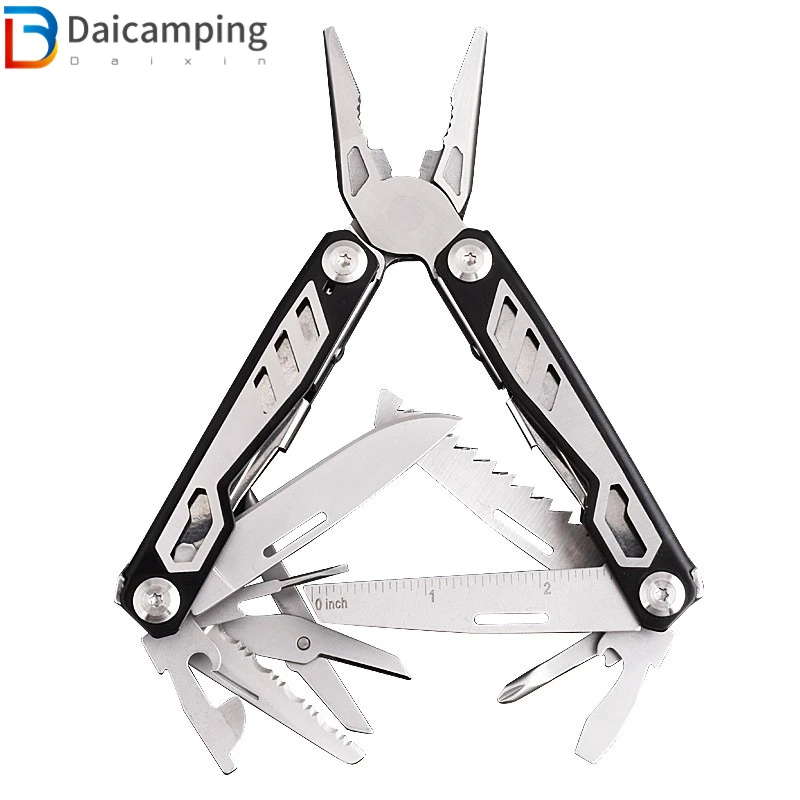 Daicamping-Multitool Clip Folding Knife Alicate, EDC Combinação Kit, Wire Cutter, Outdoor Survival Hand Tools Sets, DL8