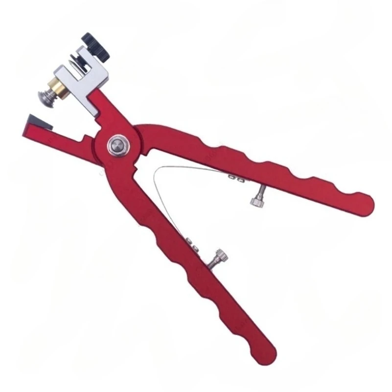 Leather Watch Strap Cutting Plier, Red Straight Hand Tool for Bracelet Fixing, Catch and Spring Bar Installation
