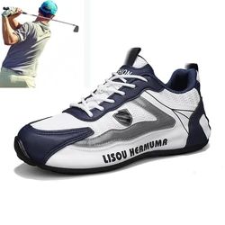 2024 New Fashion Golf Sports Shoes Men's Leisure Walking Shoes Men's Comfortable Slow Running Sports Shoes