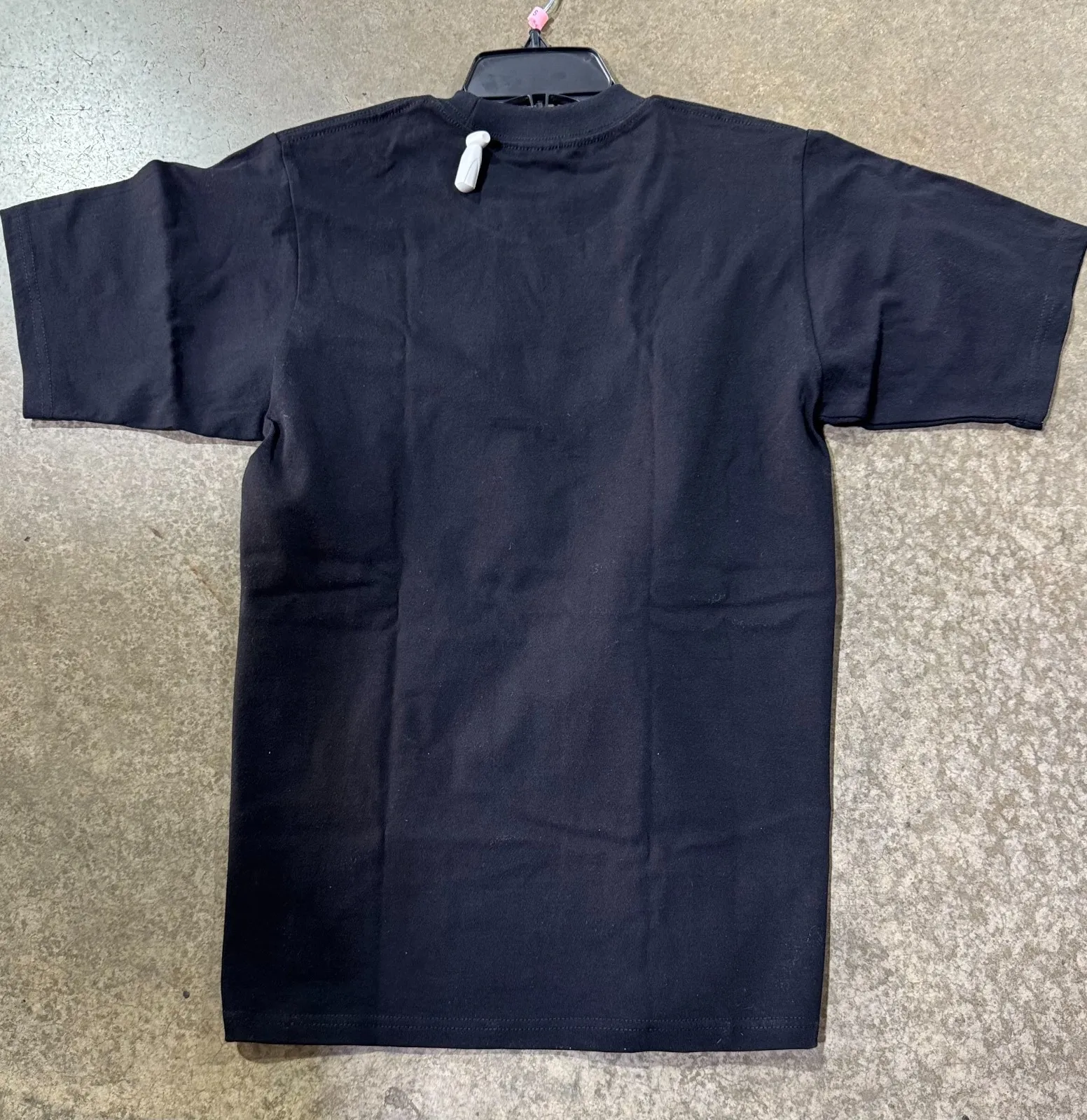 تي شيرت FB County مع طباعة تي شيرت صلب ثقيل من الزجاج الساتان الأسود