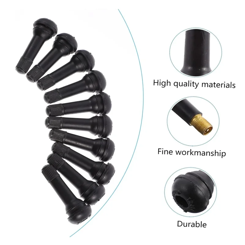 Tubeless Valve Tire Stem Car Replacement Tire Valve Stem Cap Tire Cap 10pcs